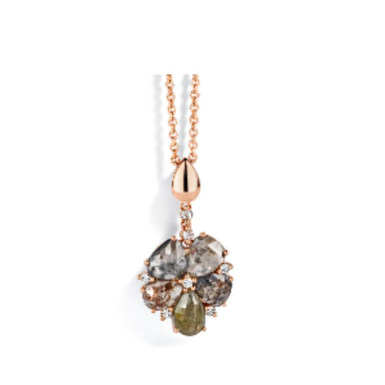 ROOS1835 ROODGOUD HANGER BLOEM ICE DIAMOND