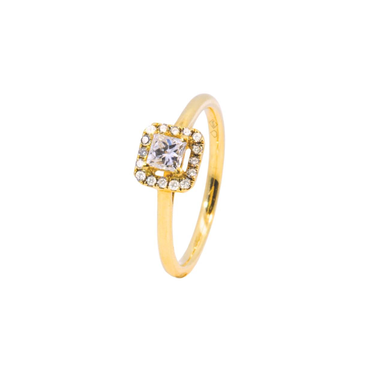Ring 18KT 2.52gr, 0.11ct
