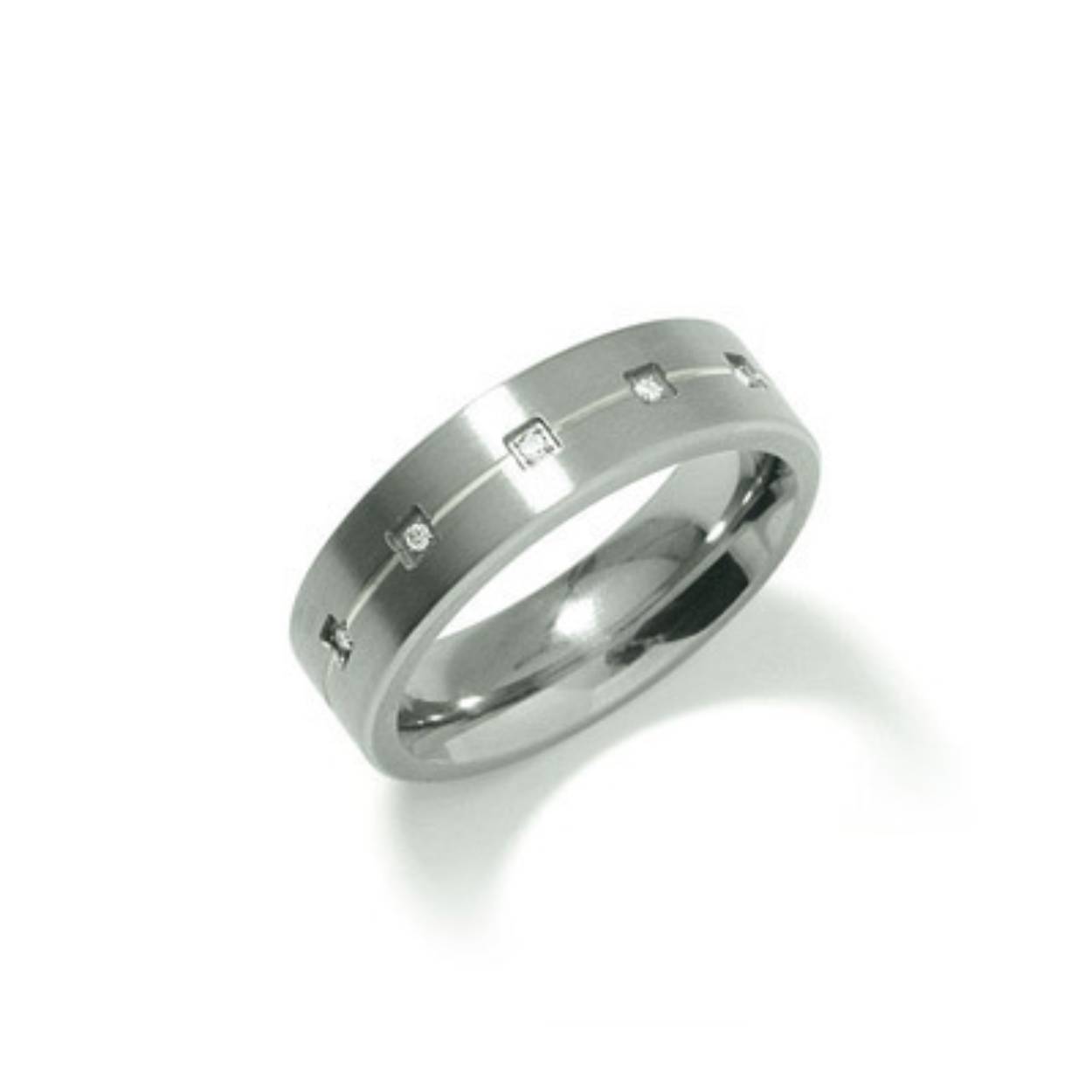 Dit is een ring van het merk Boccia Titanium