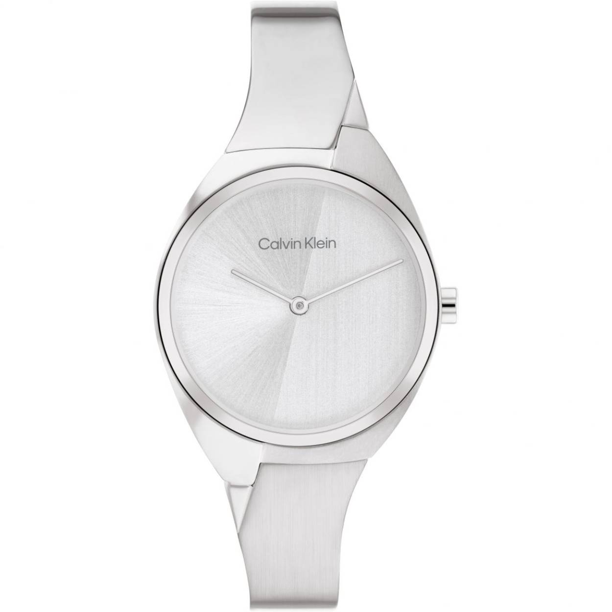 Mooie Zilverkleurig Calvin Klein Dameshorloge 30mm