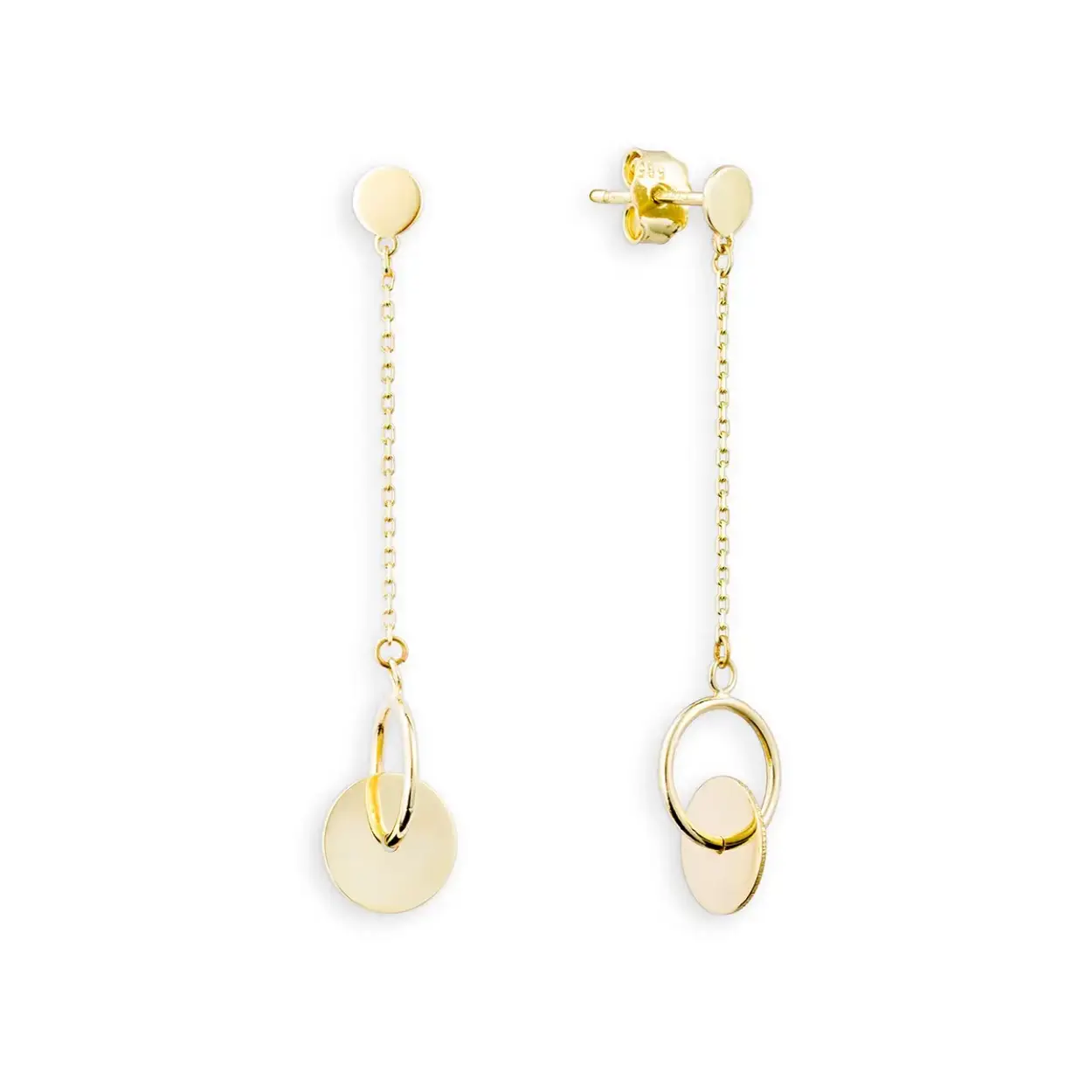 gouden oorhangers