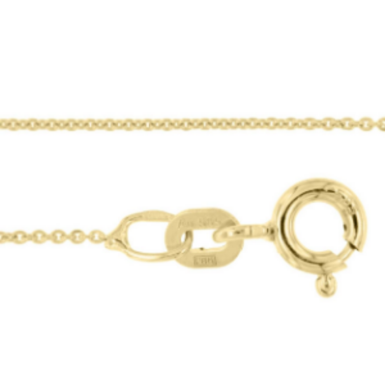 Collier anker geslepen met tussenoog 39-42cm 0.8mm