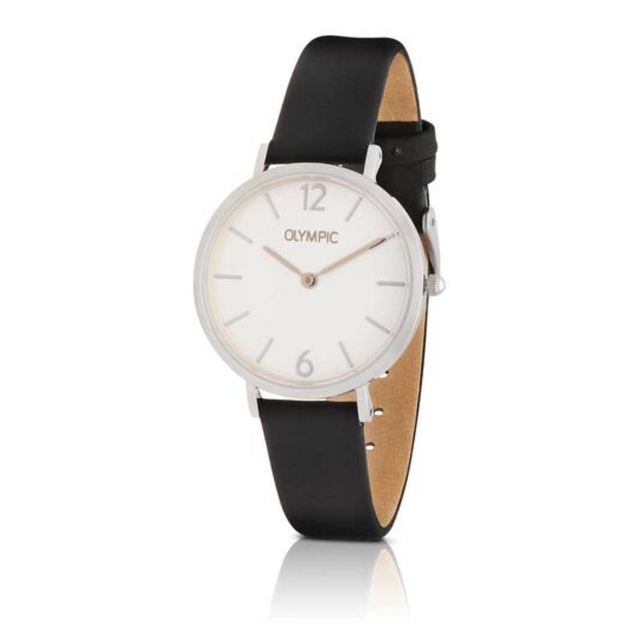Olympic OL66DSL011 SANNE Horloge - Staal - Leer - Bruin - 32mm 
Dit unieke Olympic horloge met artikelnummer: OL66DSL011 is een stijlvol dameshorloge. De stalen kast heeft een gladde bezel en een zilverkleurige wijzerplaat. De uursaanduiding is verfijnd door de strakke wijzers en streepjes en de arabische 12 en 6 cijfers. Dit geeft het horloge een chique uiterlijk. Aan de stalen kast zit een bruine lerenband met een gespsluiting. Het horloge heeft een mineraalglas, een doorsnede van 32mm en is 3ATM.

Waterdichtheid 10ATM
Dit horloge is bestand tegen water bij het zwemmen en douchen. Dit horloge is niet bestand tegen (grote) waterdruk dus je kunt er niet mee duiken.
Waterdichtheid  5ATM
Dit horloge is regen en spatwaterdicht. Niet geschikt om mee te zwemmen en douchen.
Waterdichtheid 3ATM
Dit horloge is spatwaterdicht. Niet geschikt om mee te zwemmen en douchen.

Het merk:
Een mooi horloge hoeft niet duur te zijn! Het Nederlandse horlogemerk Olympic levert stoere chronografen, slimline series, digitale uurwerken en elegante dameshorloges. De prijs-kwaliteitverhouding staat bij Olympic hoog in het vaandel met prijzen die uiteenlopen van € 34,95 tot en met € 159,00.

100% Nederlands ontwerp, waterdicht en standaard 3 jaar fabrieksgarantie.

Specificaties:
- Ronde kast 32mm
- Stalen horlogekast
- Zilverwitte wijzerplaat
- Bruine lerenband
- 3ATM 
- Standaard 3 jaar fabrieksgarantie
- Mineraalglas