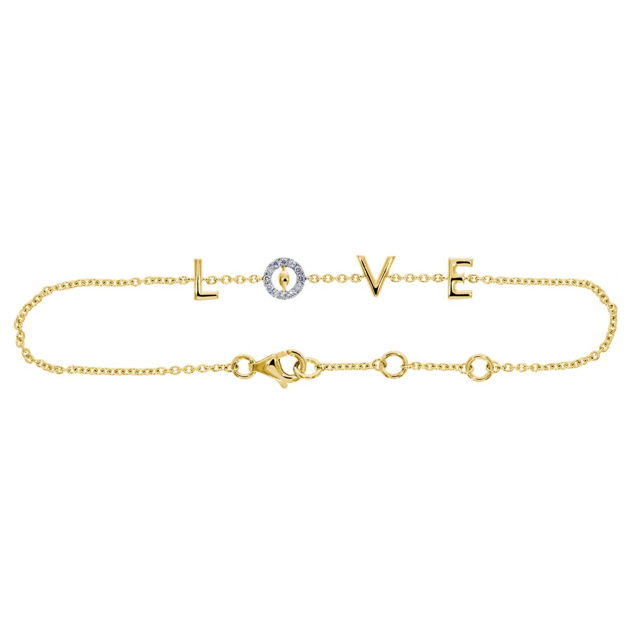 Ontdek de schitterende 14krt geelgouden Love armband, modelnummer GGA1510. Deze armband, gemaakt van hoogwaardig goud, straalt elegantie en verfijning uit. Met 12 diamanten van 0.06 crt h/si biedt het een subtiele glans. Draag deze prachtige armband solo voor een elegante touch of combineer met andere sieraden voor een trendy look.