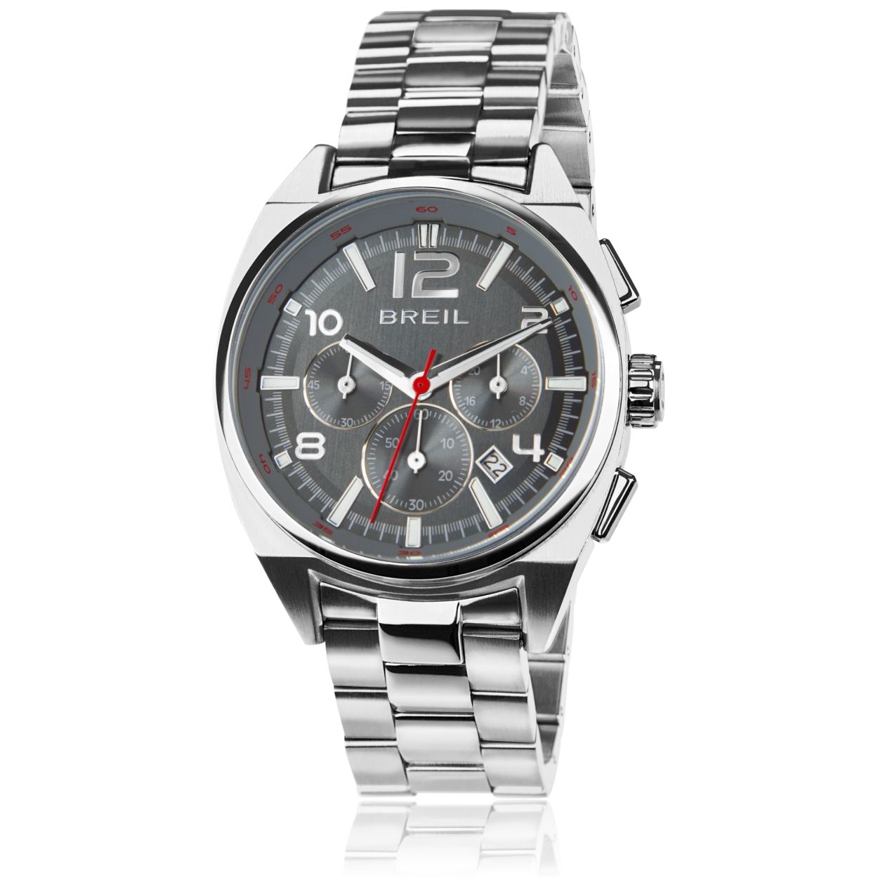 Dit is een prachtig horloge van het merk Breil. De band is gemaakt van staal. De kastmaat van dit horloge is 41mm tot 45mm.