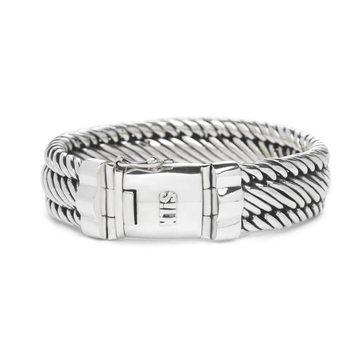 SILK Jewellery - Zilveren Armband - Weave - 735.21 - Maat 21,0