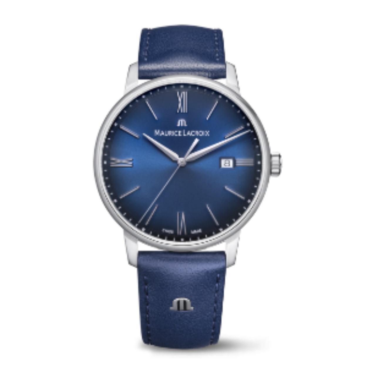 Dit is een horloge van het merk Maurice Lacroix gemaakt voor heren.
De specificaties zijn als volgt:
Kastmaat: 40 mm
Kastdikte: 8 mm
Bandbreedte: 20
Waterdichtheid: 5 ATM / 50 Meter / 165 Feet
Dit horloge heeft de volgende functies/eigenschappen:
Datumaanduiding