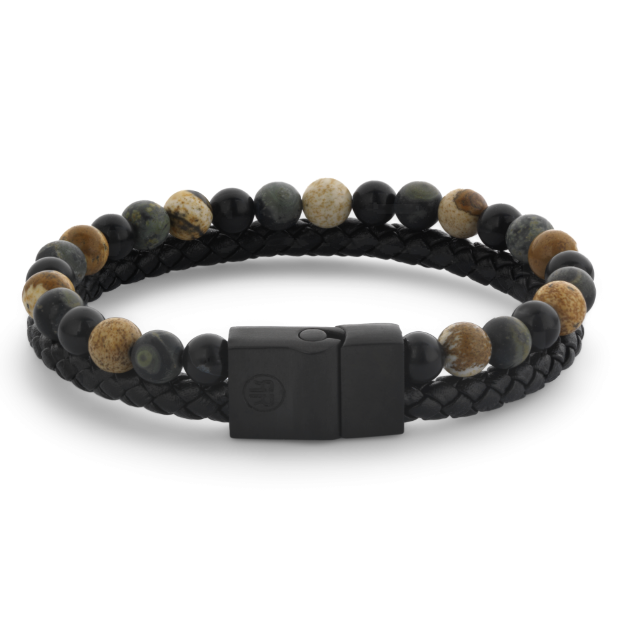 Deze Full Metal armband van Rebel and Rose is een combinatie armband van leer en beads die samenkomen in een 12 mm brede edelstalen sluiting. De unieke (PSR*) sluiting bestaat uit twee delen die perfect in elkaar vallen, zonder dat daar hulpmiddelen als magneten voor nodig zijn. Het leer wordt soepeler naarmate je het langer draagt (net als bij schoenen). Dus in het begin mag het iets strakker zitten dan je zou willen. Meet je polsomtrek op en kijk in de maattabel voor de juiste keuze. (*PSR = Push-Slide- Release)