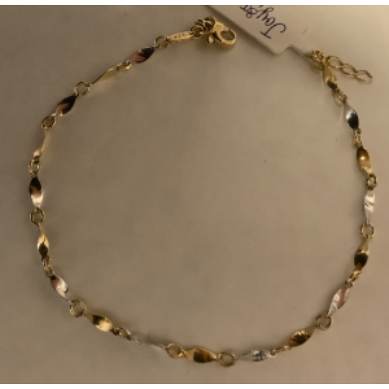 14k geel en witgouden armband