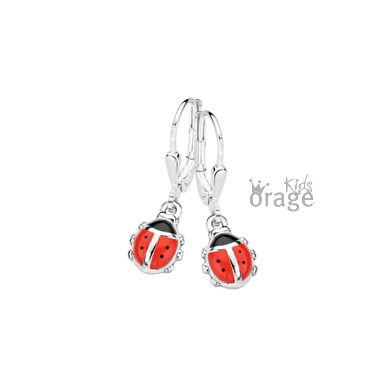 Zilveren oorhangers 'lieveheersbeestje' van Orage kids
Van deze serie is ook de ketting, armband en oorstekers verkrijgbaar