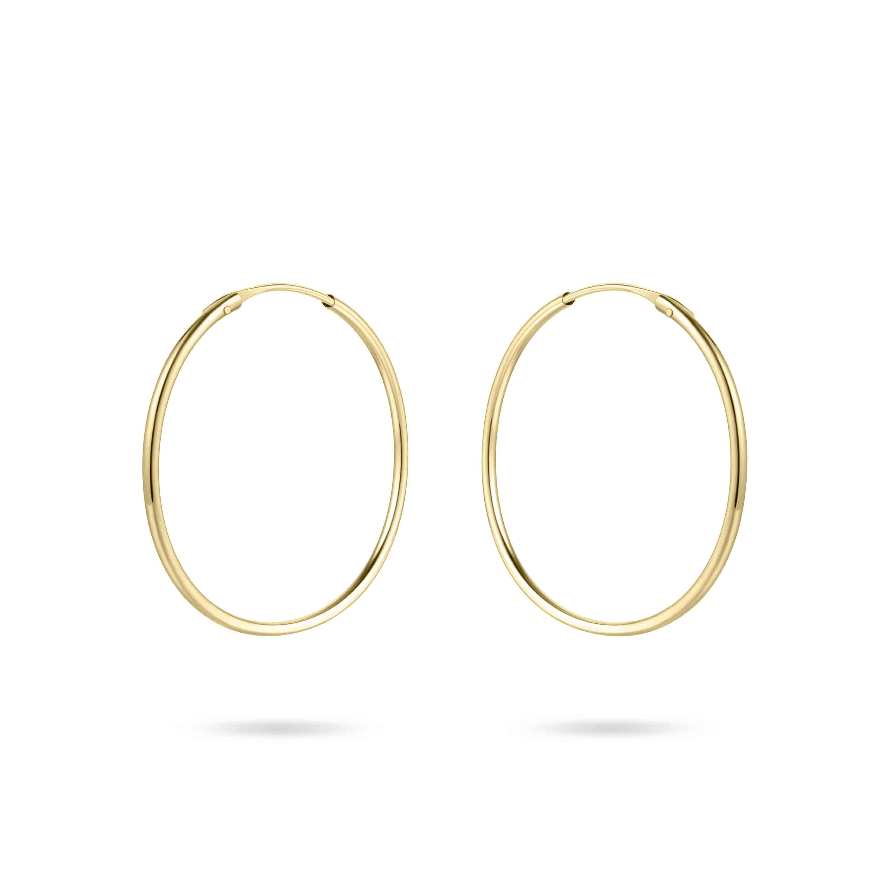 Gisser Jewels Zilver oorringen goud VGH001/20