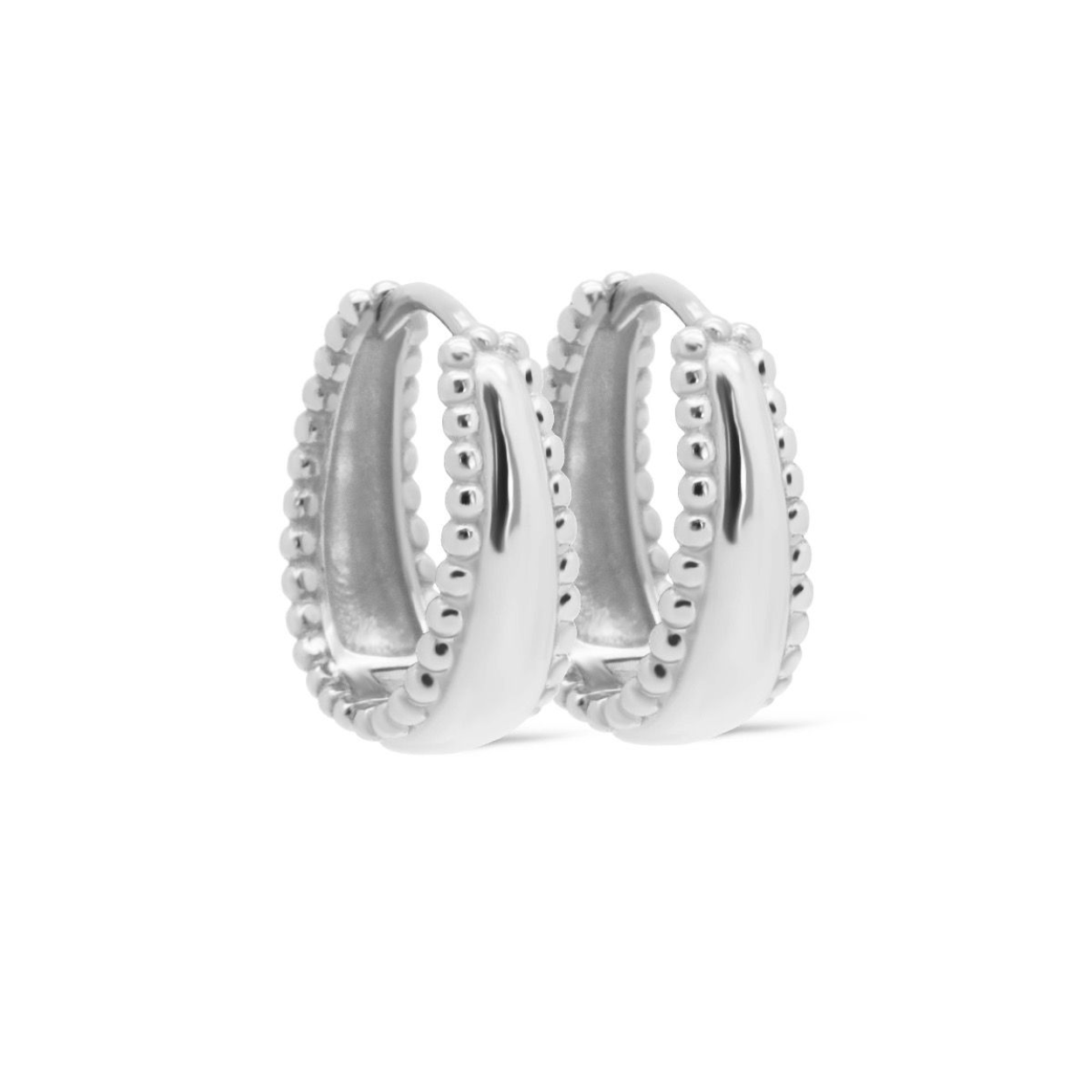 H555S Karma oorringen dotty CAREL | zilver | 16 mm