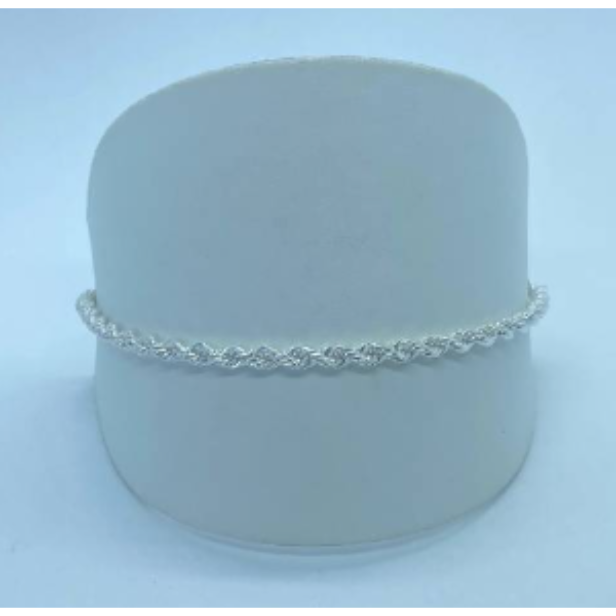 Zilveren koordarmband 19cm