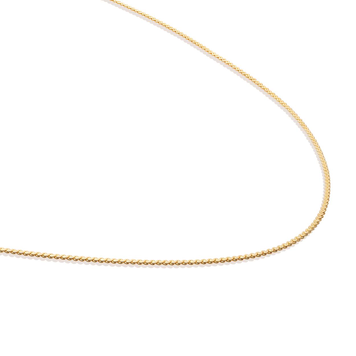 Sparkling Jewels collier Serpentine Chain goldplated