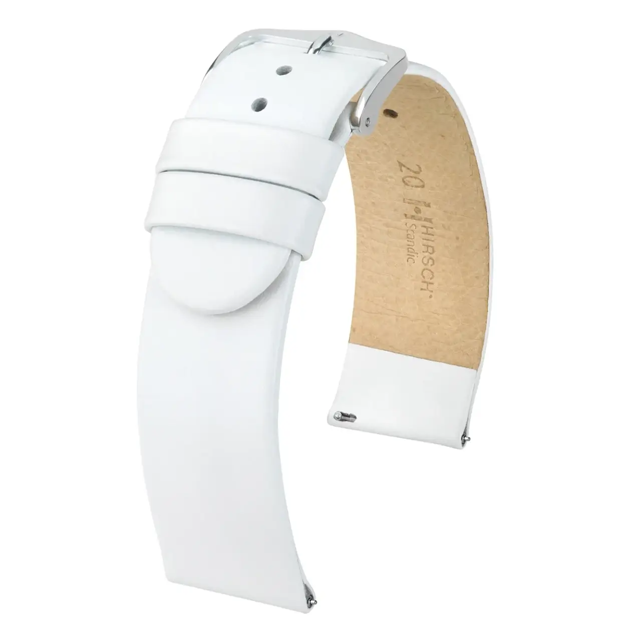 HIRSCH SCANDIC M WHITE CALF 24/24MM