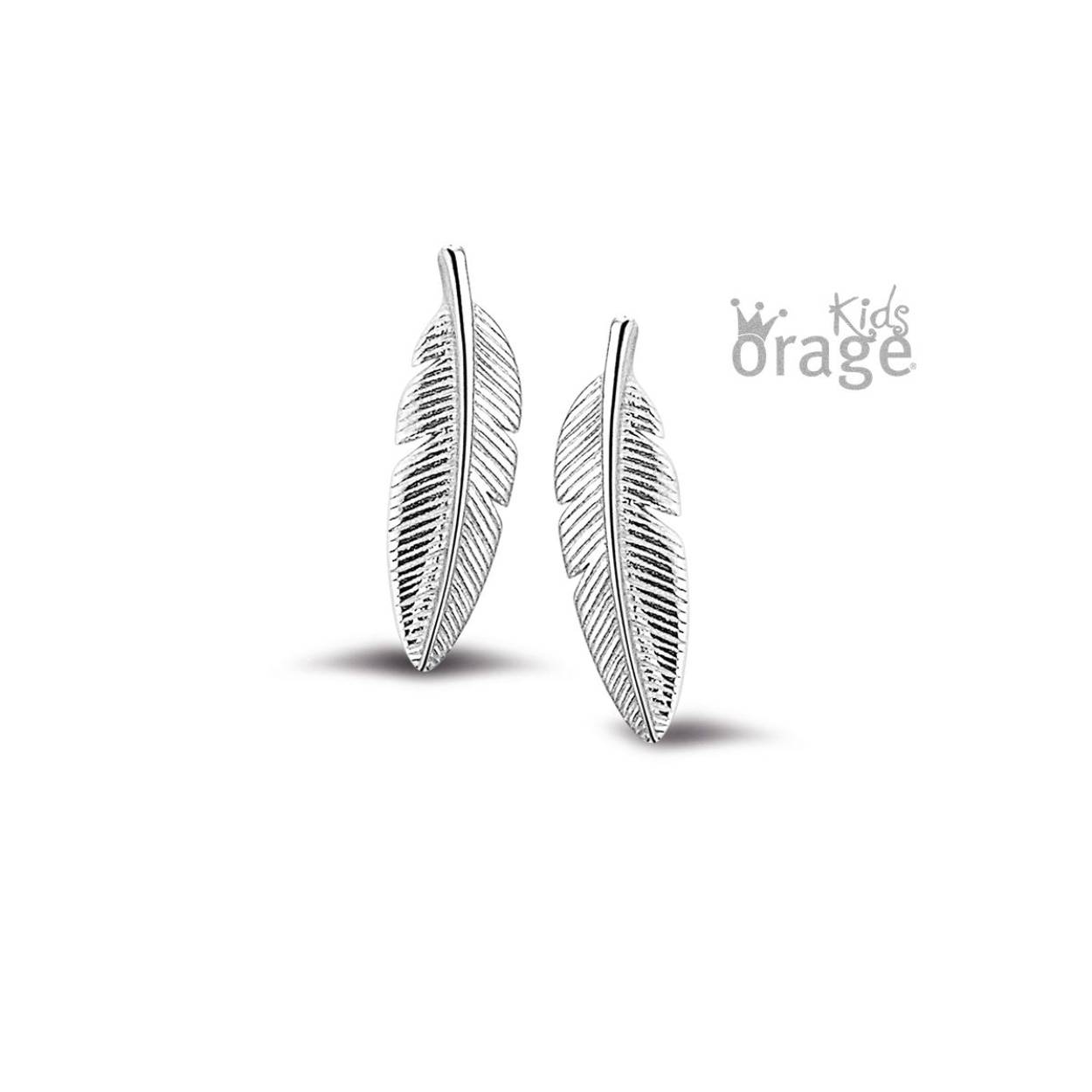 Orage oorstekers veertje