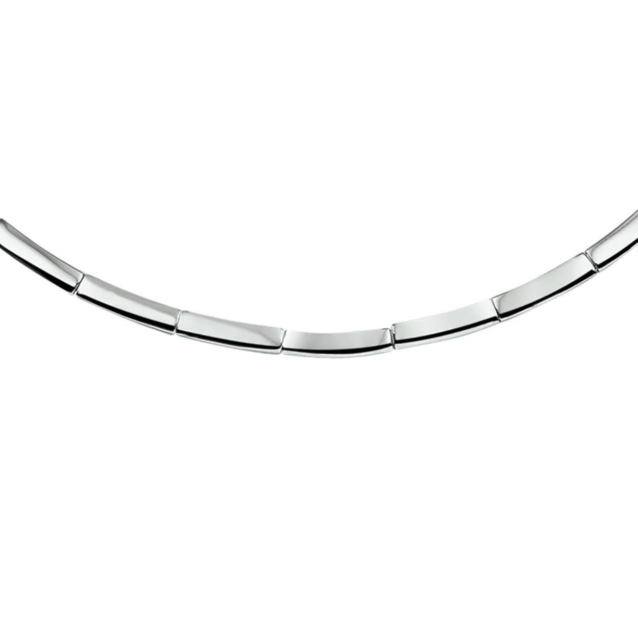 14K witgouden collier 3mm 43cm
