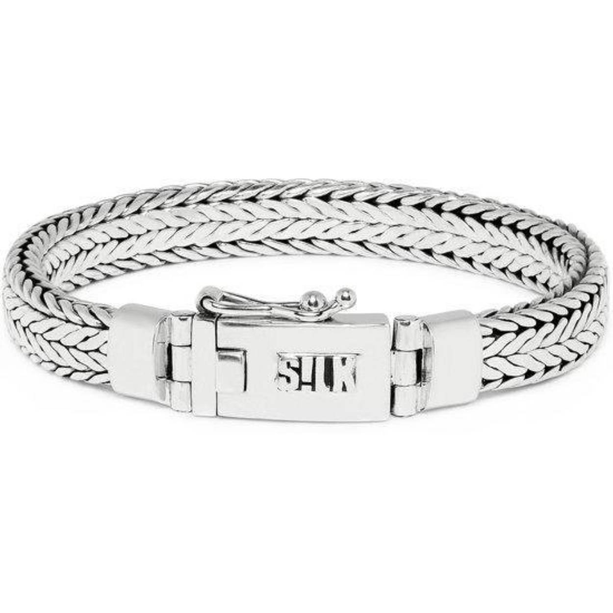 SILK Jewellery - Zilveren Armband - Alpha - 324.19 - Maat 19,0