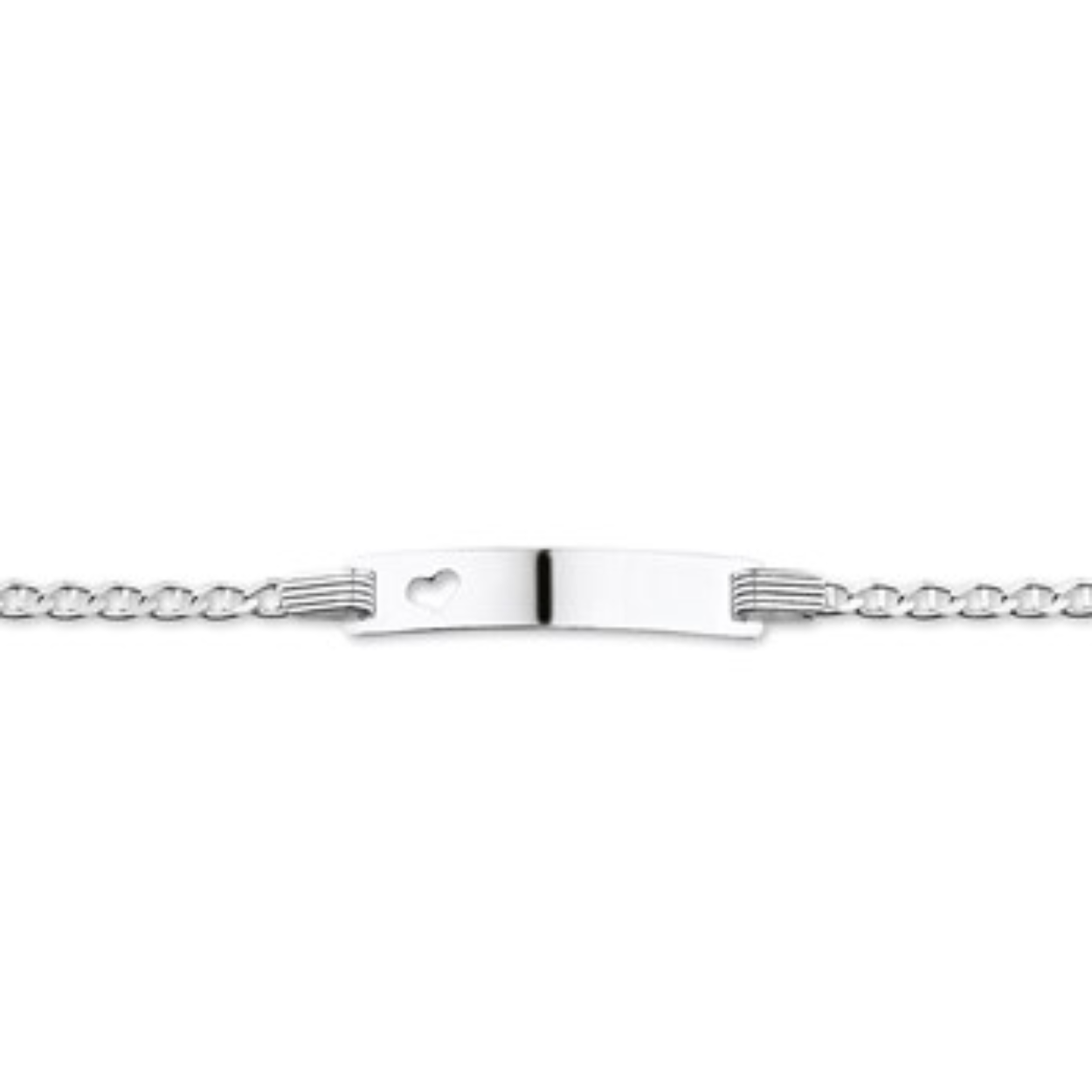 Graveerarmband anker plaat 5,0 mm 13-15 cm