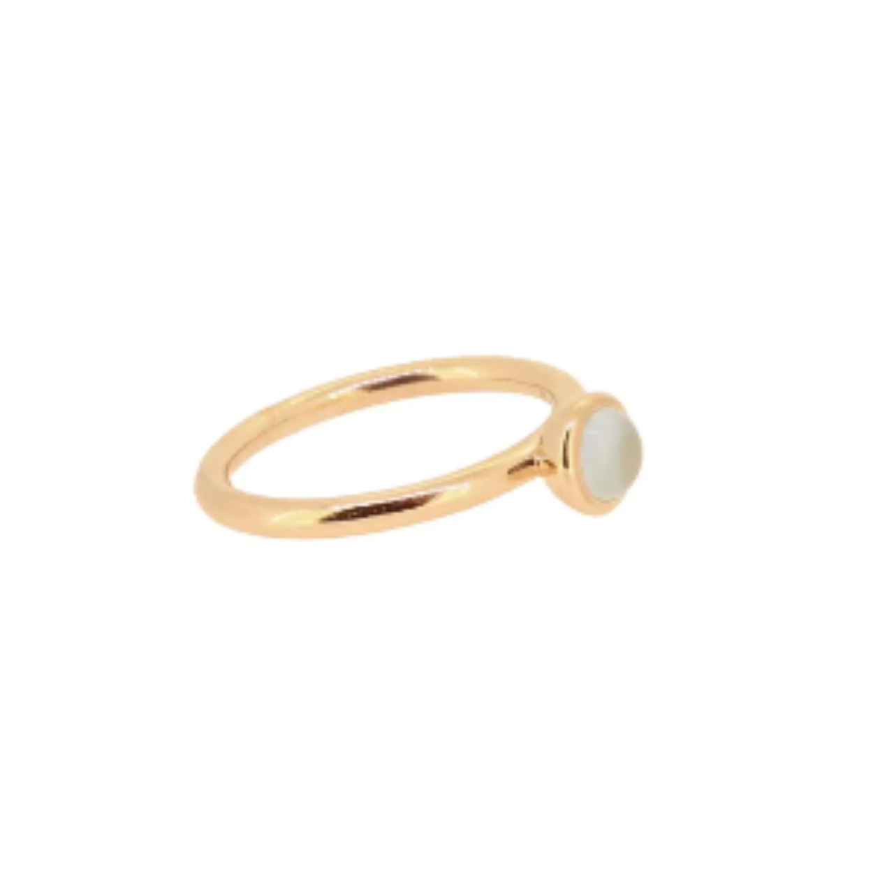 BRON ROSE RING MET AQUAMARIJN