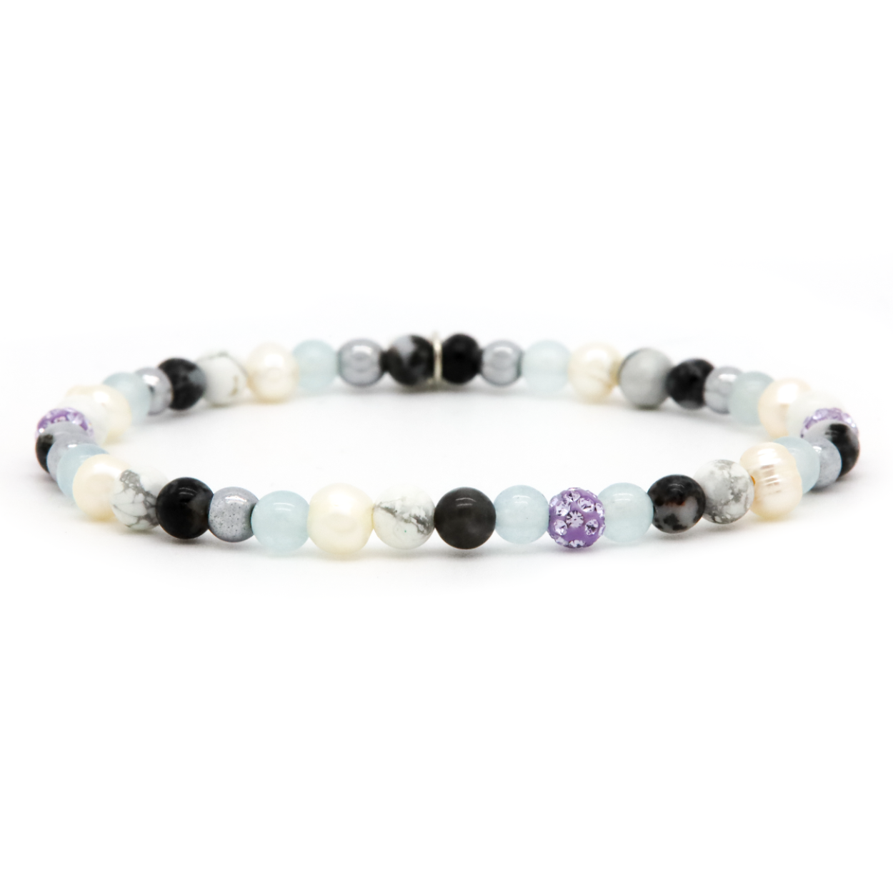 Karma armband, Spiral Cool for the Summer xxs elastic (lilac crystal)