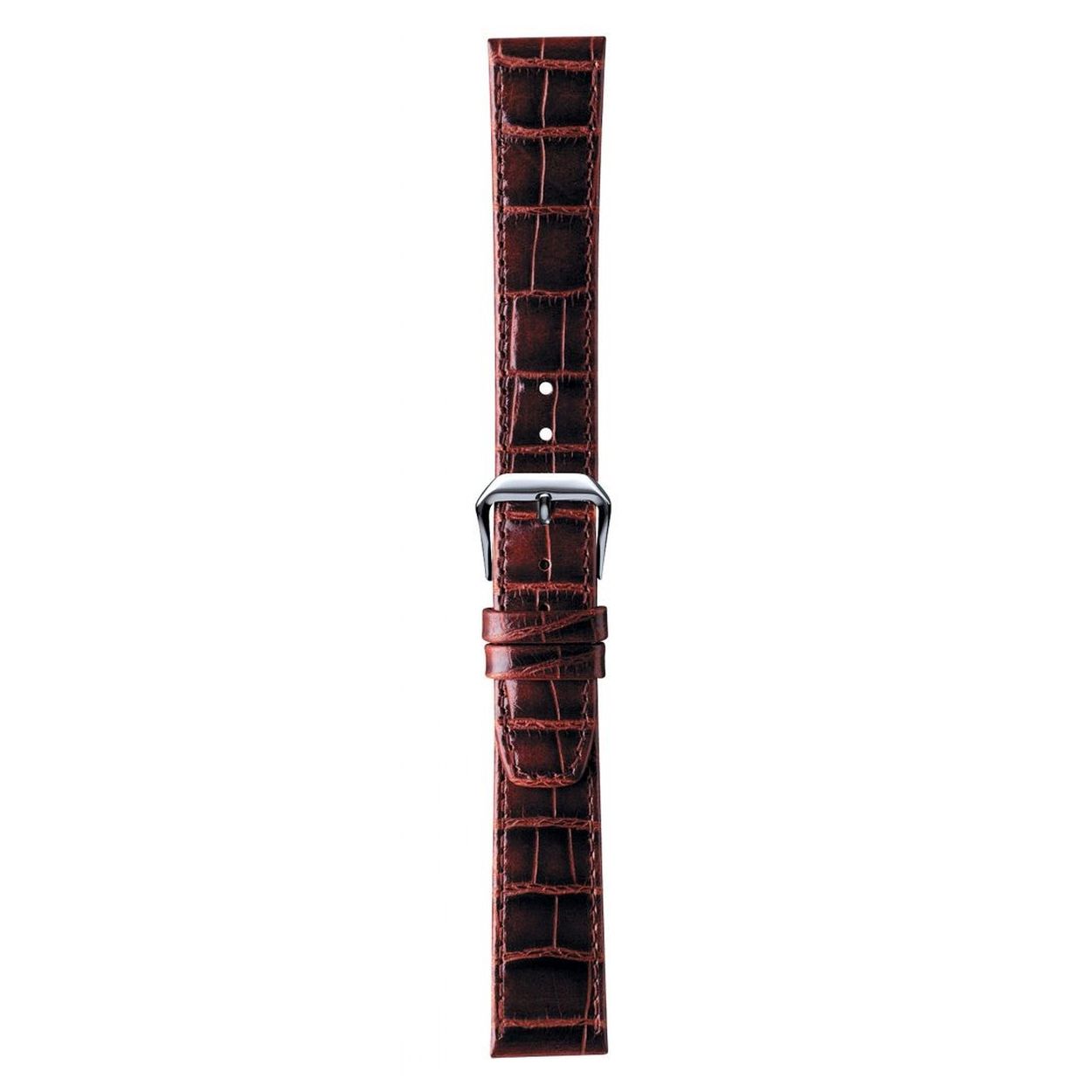 Een mooie horlogeband van het merk Condor gemaakt van leer. De kleur van deze horlogeband is bruin. De breedte is 18mm.