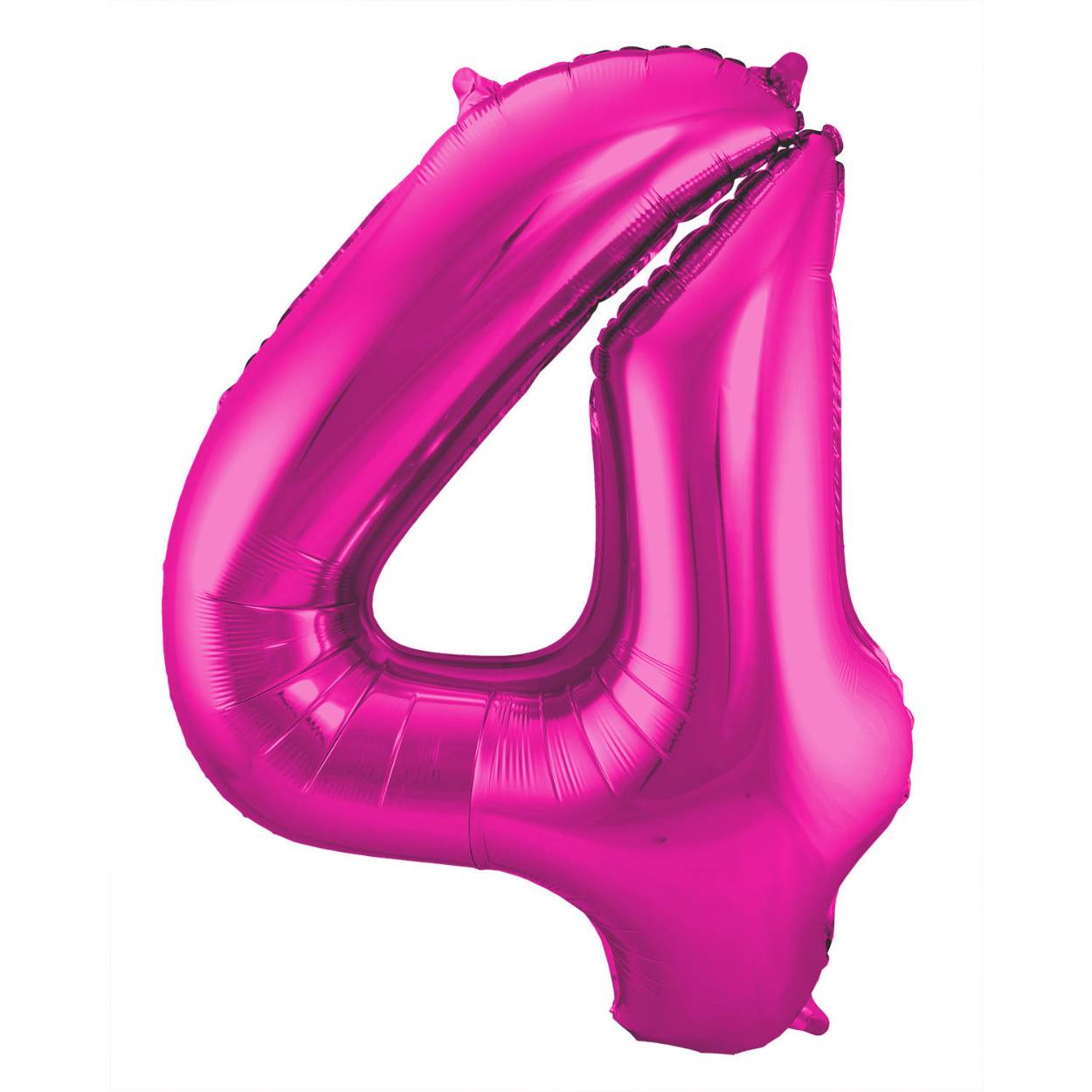 Magenta Cijferballon Cijfer 4 - 86 cm. Inhoud: 1 folieballon. Kleur: Magenta. Bijvoorbeeld te gebruiken tijdens de volgende feestgelegenheid/feestgelegenheden: Verjaardag, Jubileum en Kinderfeestje. Deze folieballon is 34 inch/86 cm. Het artikel is gemaakt van folie.