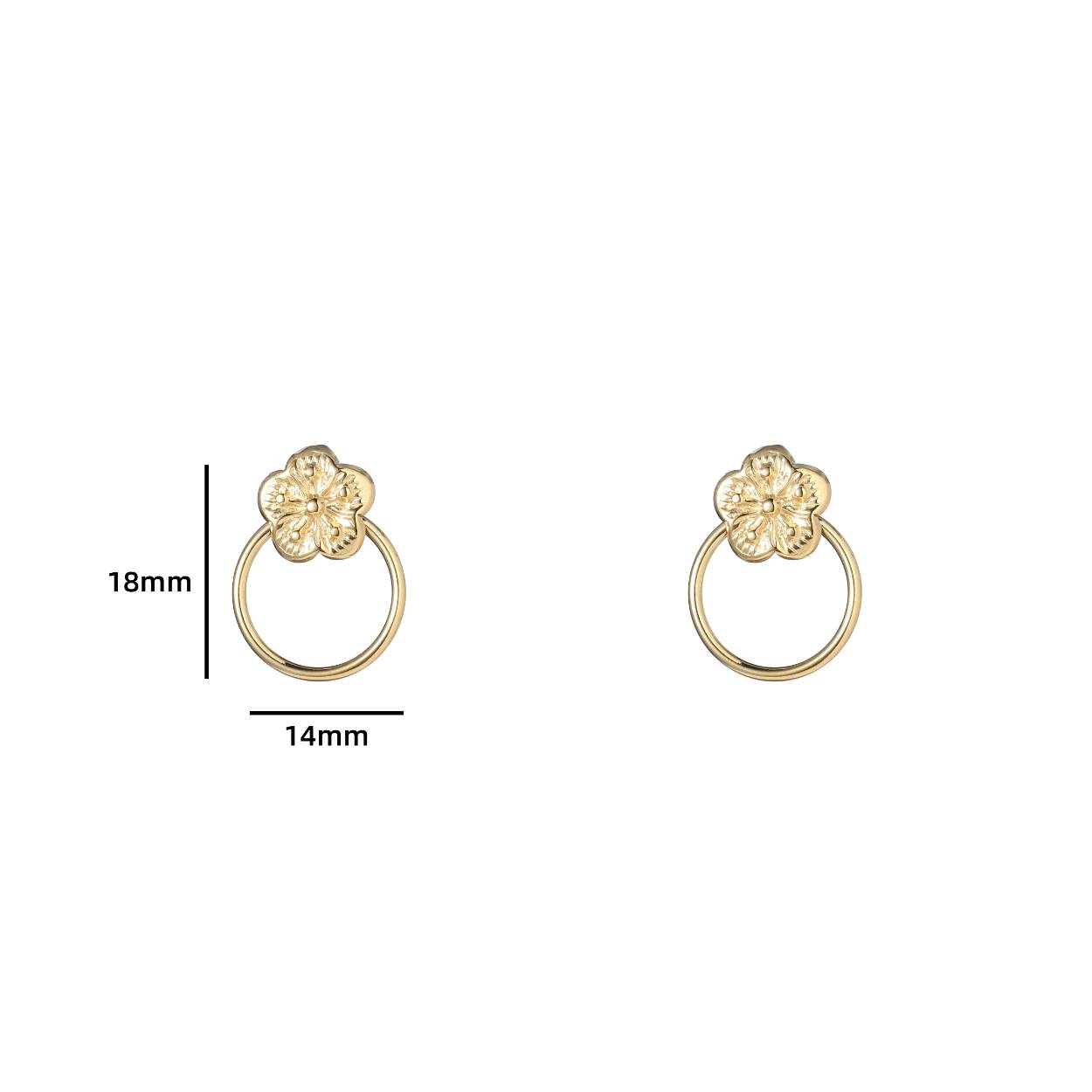 Flower Stud - 14K
E4225-2