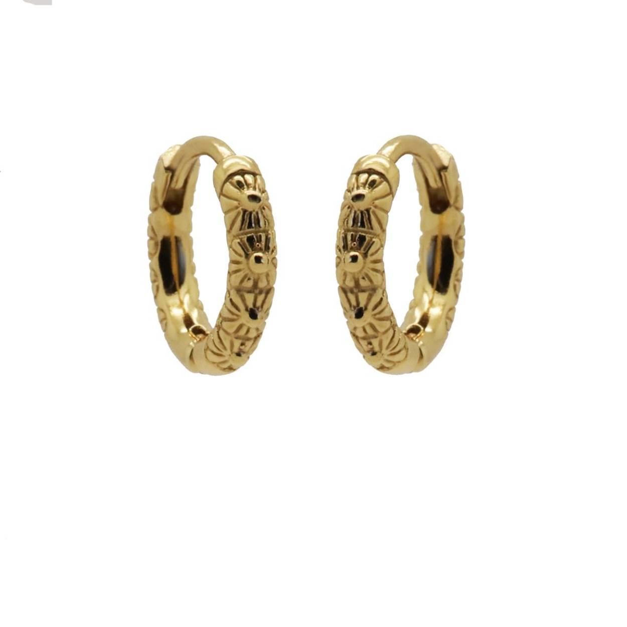 Hinged Hoops LINA Goldplated