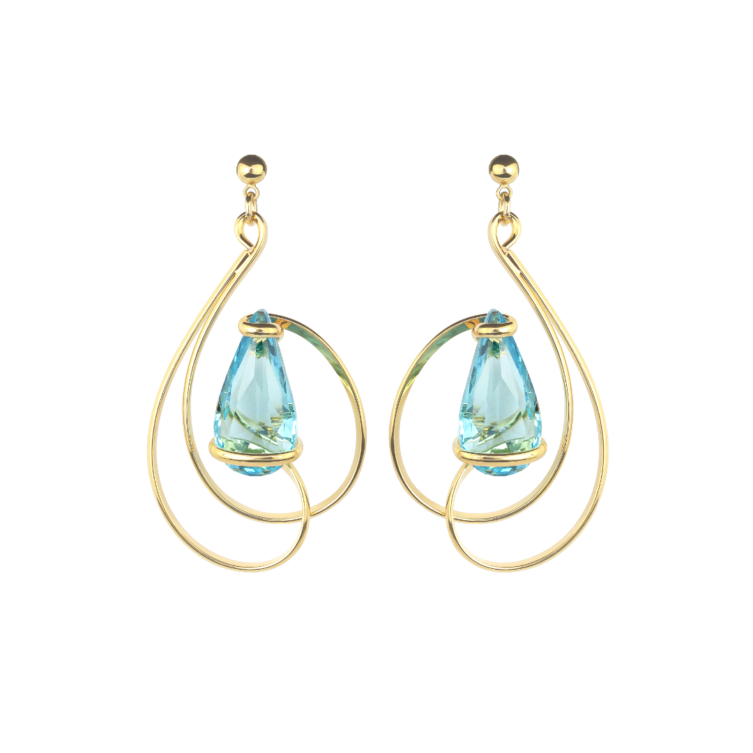 De sieraden van Andrea Marazzini worden ontworpen en handgemaakt in Itali&euml;. Dit sieraad is gemaakt van goud verguld metaal in combinatie met kristal van hoge kwaliteit. Het materiaal is hypoallergeen en nikkelvrij. Ieder Andrea Marazzini sieraad is uniek en een schoonheid voor het oog.

Sieraad type: Oorhangers

Collectie: Aura
Steenkleur: Light Turquoise
Steengrootte: SFL