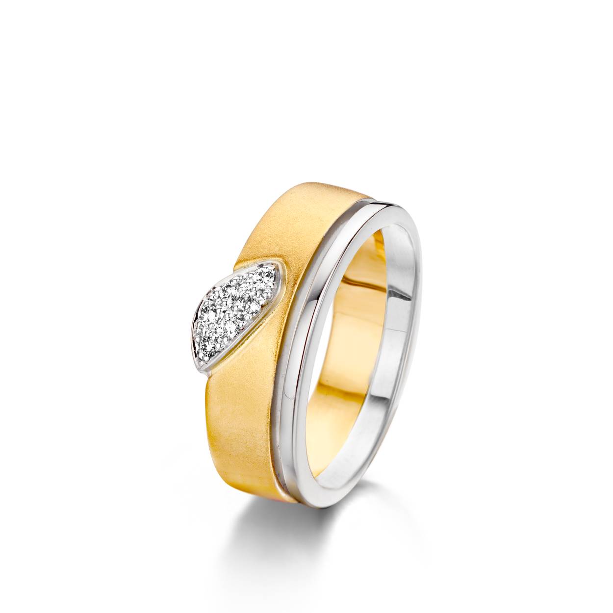 Ring gemaakt met oud goud.