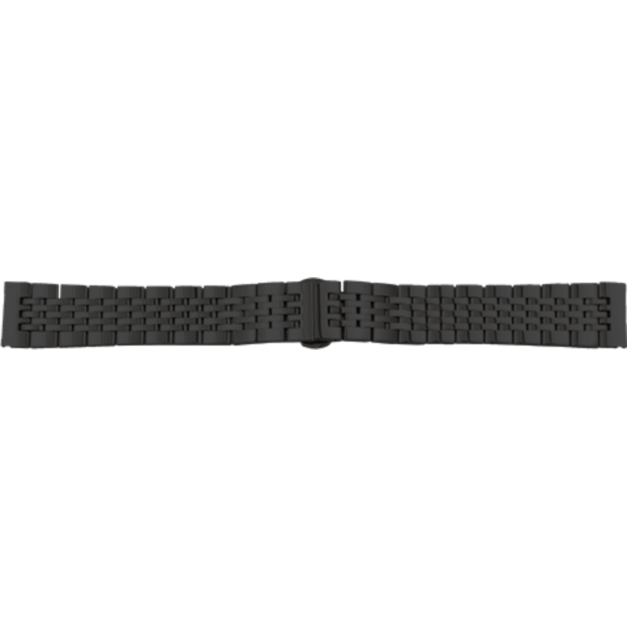 Horlogeband edelstaal 962 zwart pvd 22mm