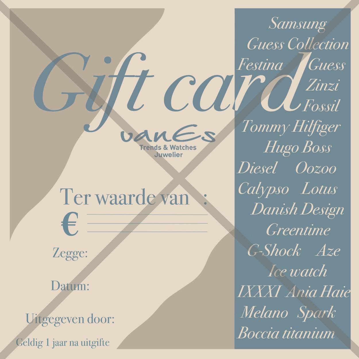 Cadeaubon van €30,-
Alle cadeaubonnen worden feestelijk verpakt!