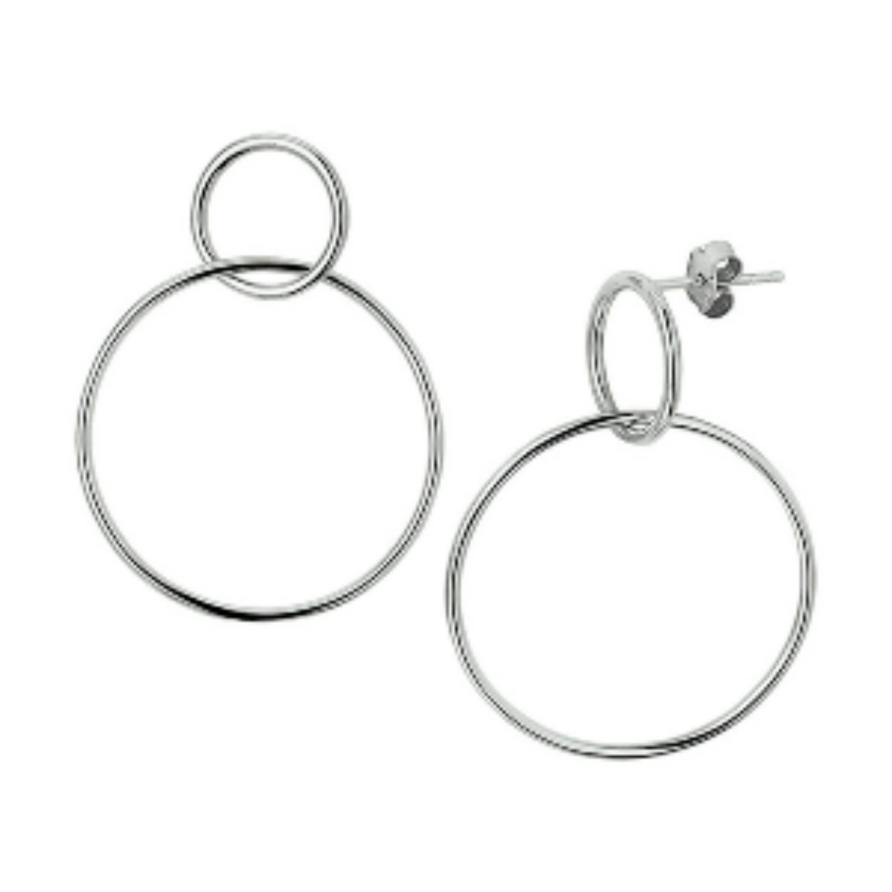 Zilveren oorhangers