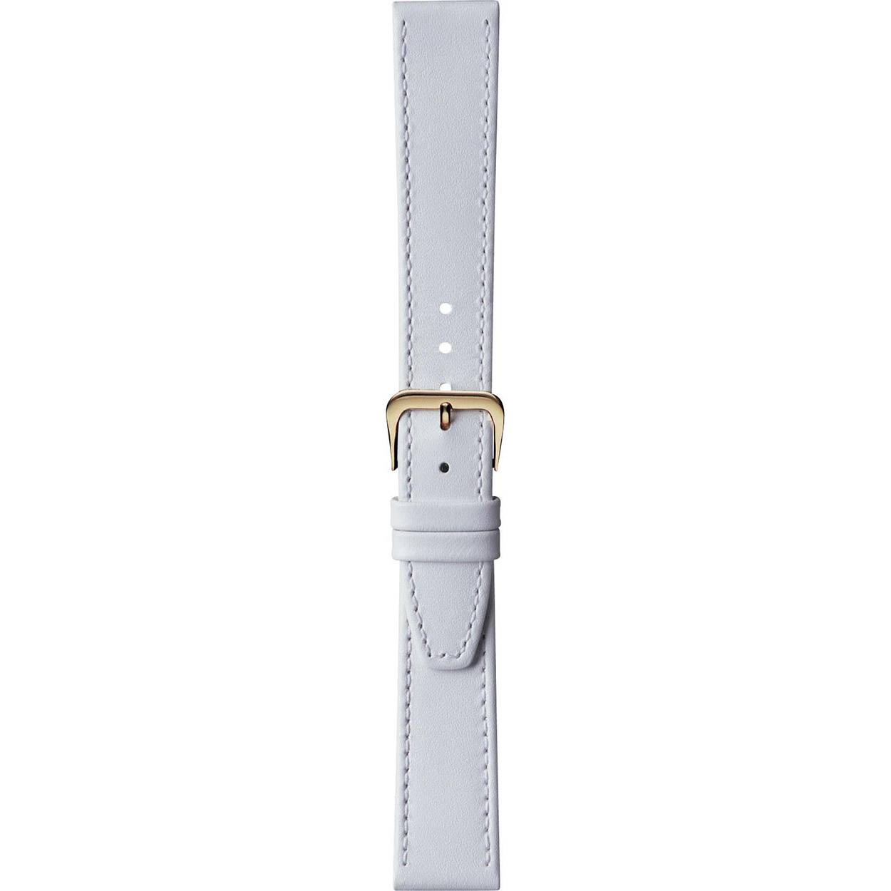 Horloge band glad 12mm wit