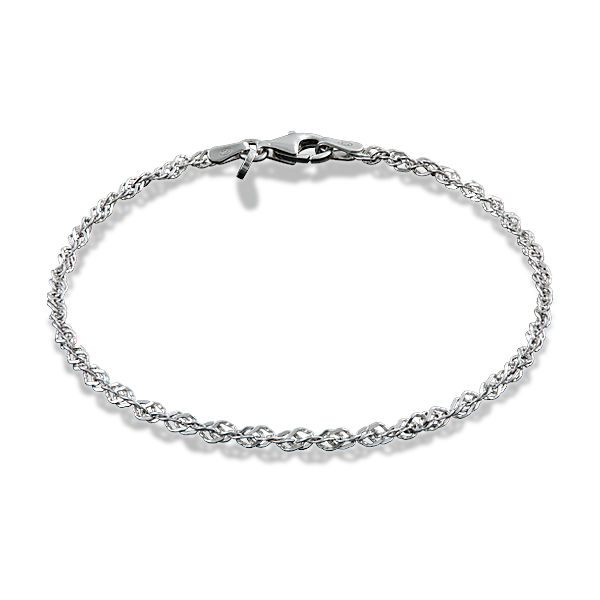 Zilveren armband leverbaar in diverse lengtes VZA2117RO