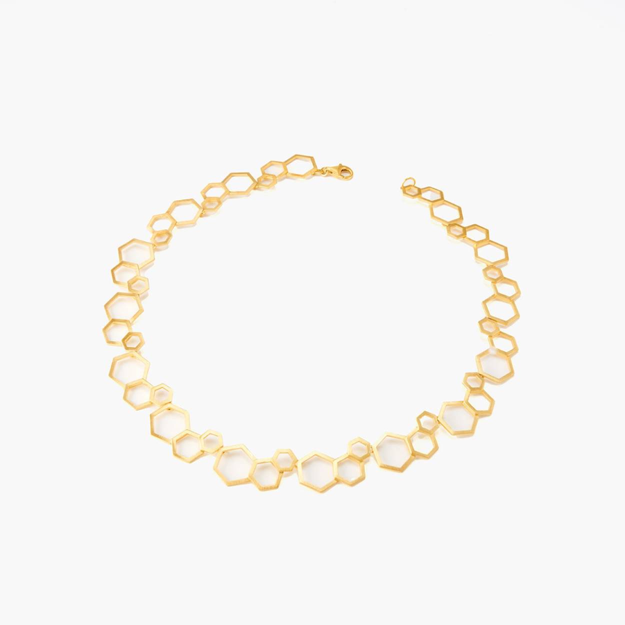 Sterling zilver 925 / verguld gegalvaniseerd, aanslagvrij. Lengte 43 cm