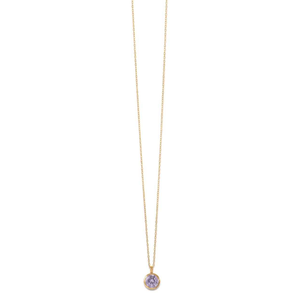 14K Collier met geboortesteen