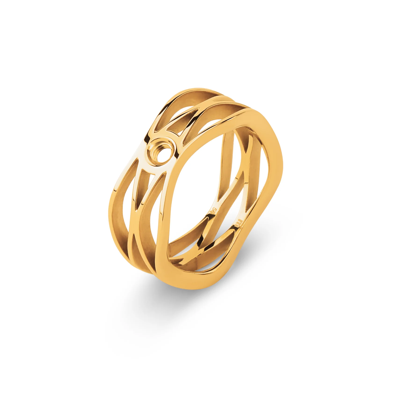 Melano Twisted Trisha Ring Goudkleurig mt54