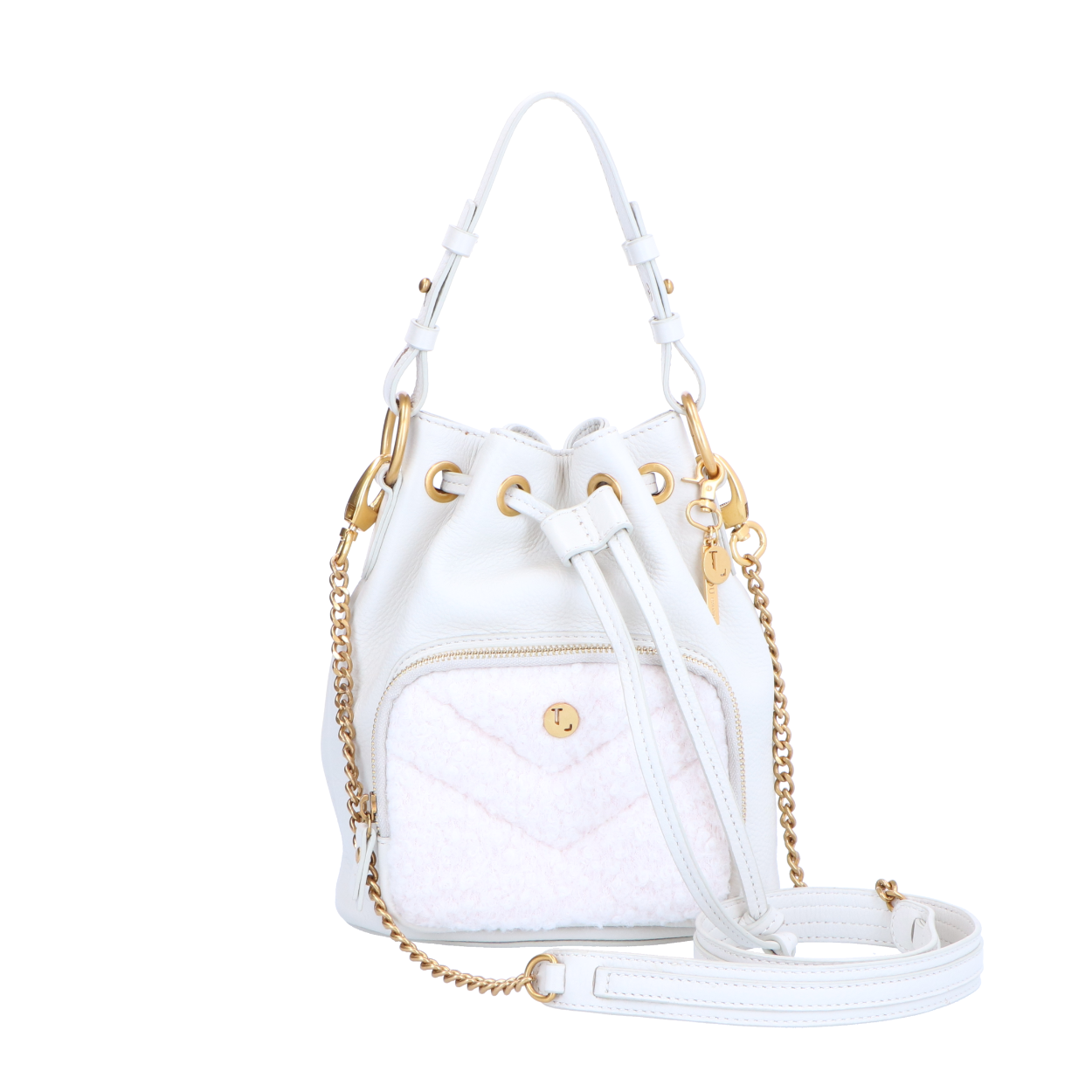 De allereerste bucket bag, de Noé, werd in 1932 door de kleinzoon van Louis Vuitton ontworpen om, hoe classy, 5 champagne flessen veilig te kunnen vervoeren. In deze uitvoering gaat dat niet lukken, maar je bergt wel fijn je passen, mobiel en andere essentials op. Draag het tasje in je hand, aan je schouder of crossbody.