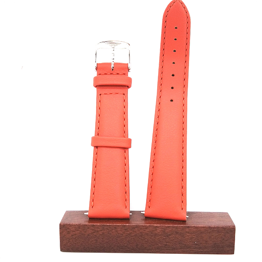 Horlogeband Longines DolceVita 17/14 donkeroranje