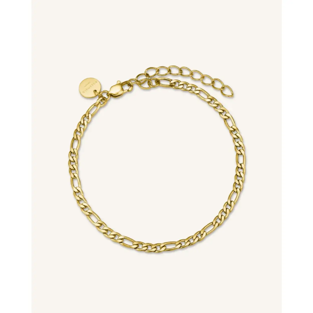 Rosefield Armband JBFCS-J533 edelstaal, figaroschakel 16,5-19,5 cm