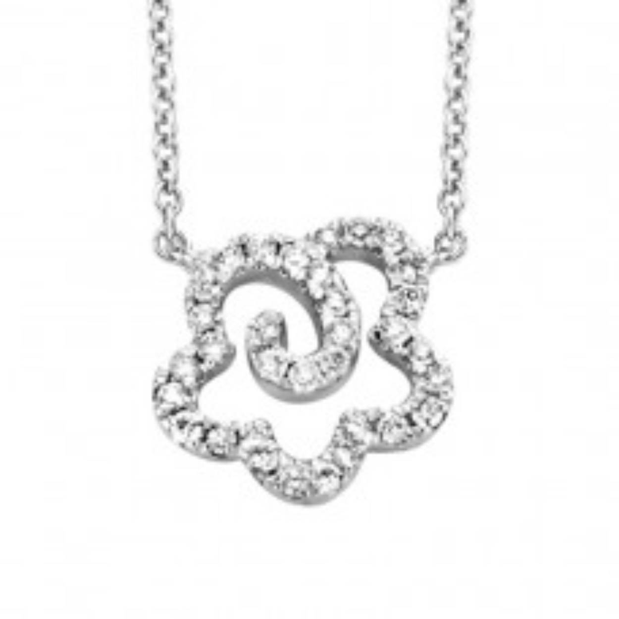 You & Me Collier wit goud 18k briljant