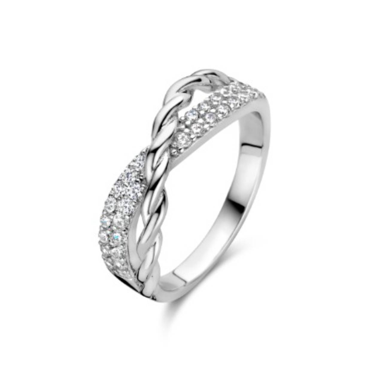 Zilveren ring maat 56