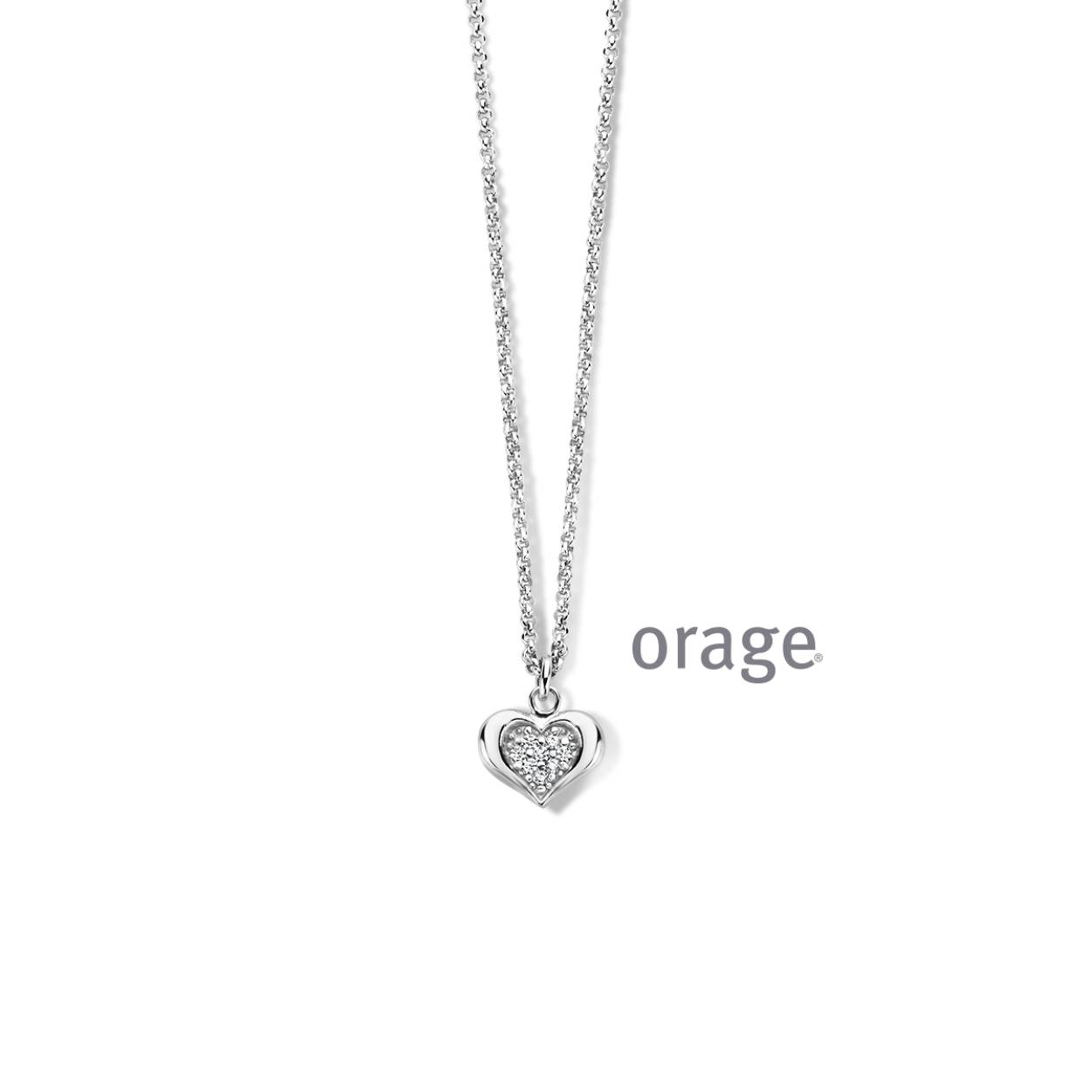 Orage Collier zilver - AT211