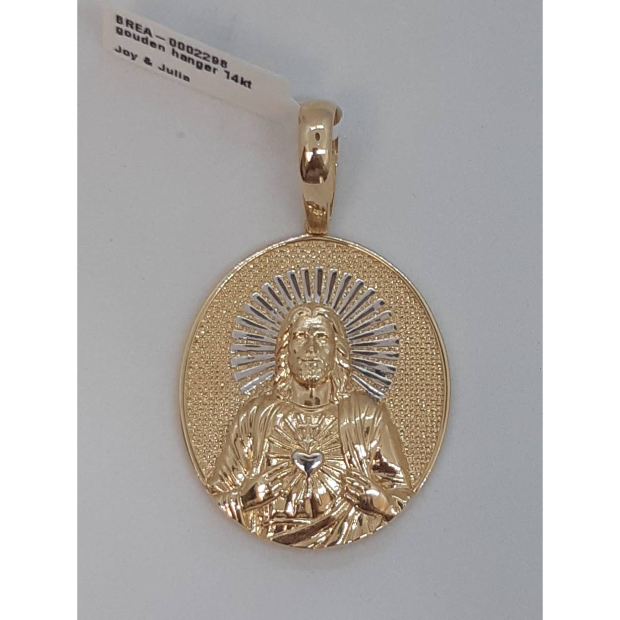 gouden hanger 14kt bicolor