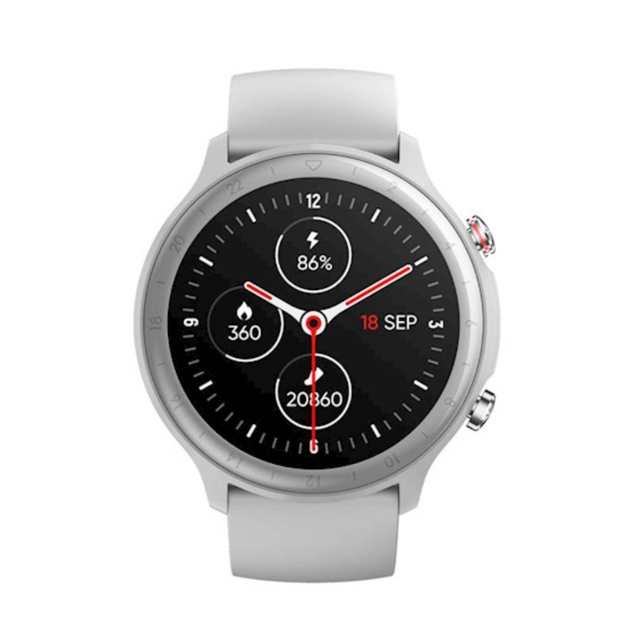 Mixed SMARTY horloge met GPS - SW031A - Zwarte ronde kast in ABS en keramiek - Zwarte siliconen band - Waterdichtheid 3ATM - 15 dagen standby-tijd - Compatibel met Android 6.0 / IOS 9.0 of hoger - Oplader: JA - Bluetooth bereik 10 meter maximaal