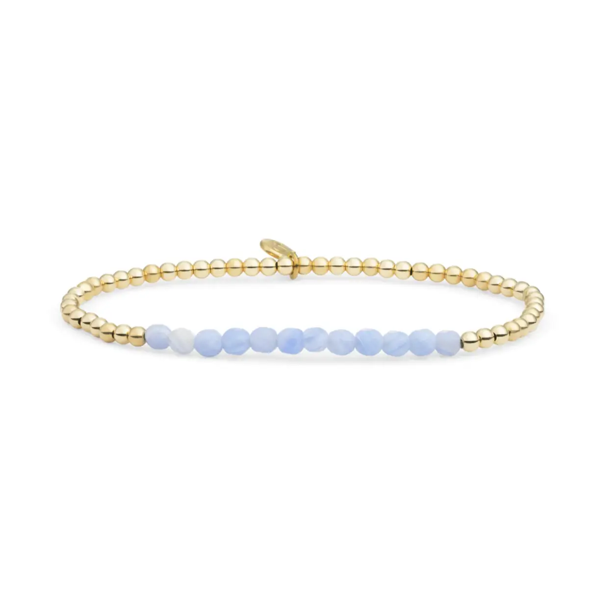 Armband Blue Lace Agaat Pastelblauw, Lichtblauw