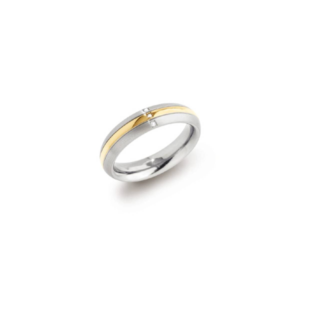Dit is een ring van het merk Boccia Titanium