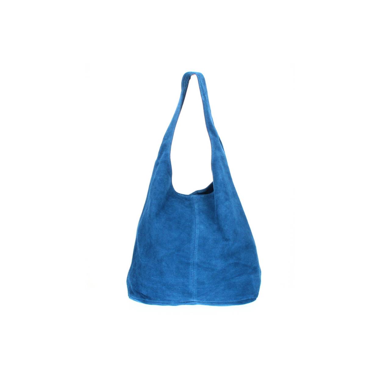 Echte lederen shopper van Suede
niet gevoerd

Afmetingen:
Hoogte 60cm x breed 35cm x diep 17cm